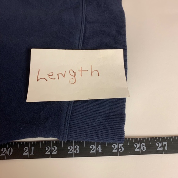 Athleta pullover top with zipper navy cropped utility sporty relaxed size XL - Picture 7 of 8
